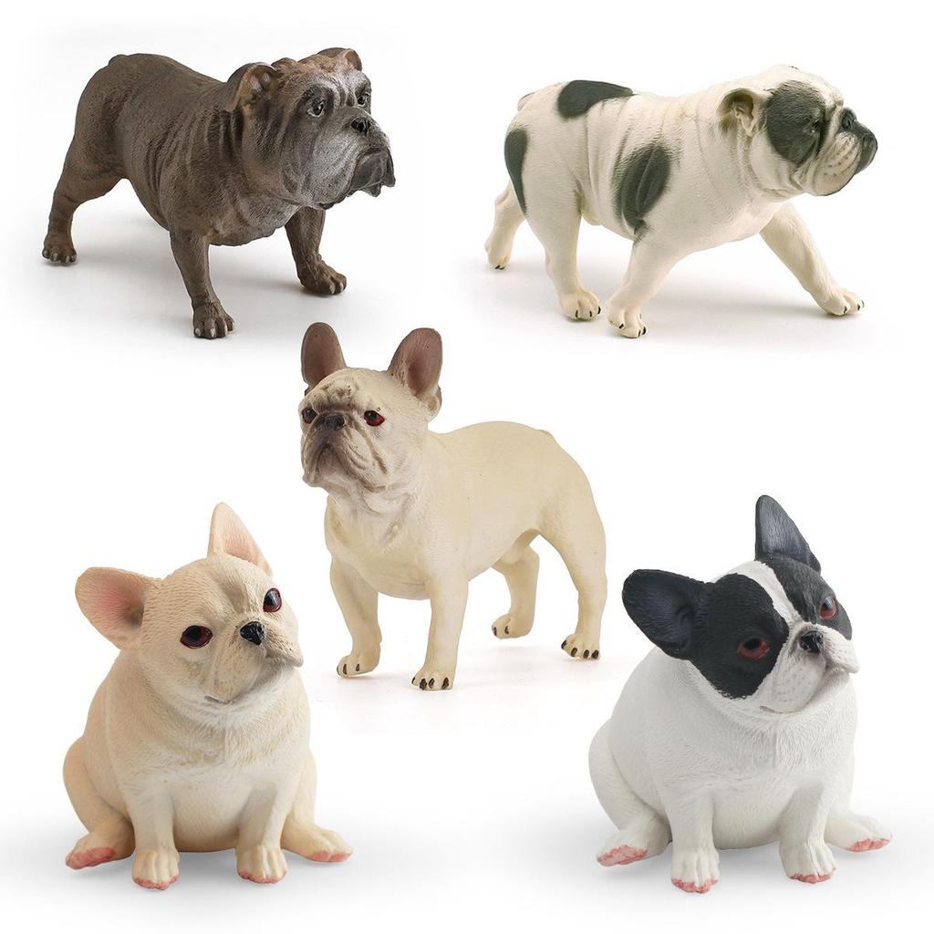French Bulldog Simulation Model - Decorative Pet Dog Figurine Toy