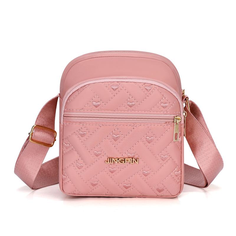 Women Crossbody Small Square Bag Female Girls Canvas Bag Student  Shoulder Messenger Bag Woman Multi Pocket Small Satchel