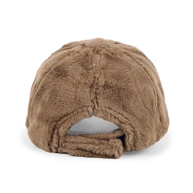 Winter Accessories Sporty Style Peak Cap Warmth Baseball Caps Minimal Style Plush Unisex Casual Hat Fashion 56-58cm