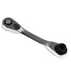 1 4 Inch Mini Double Headed Ratchet Wrench High Strength Metal 72 Tooth Drive Socket and Screwdriver Bit