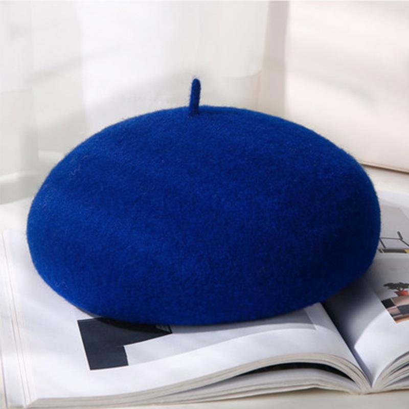 Women New Fashion Casual Breathable Knitted Linen Beret Hat Painter Cap Ladies Outdoor Beret In Winter Autumn