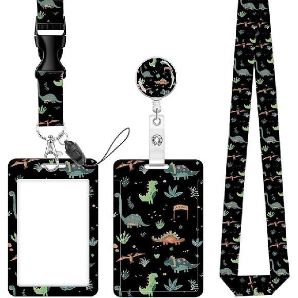 Badge Reels Retractable with Carabiner Reel Clip, ID Name Tag Work Badge Holder Belt Ferrule, Identity ID Badge Holder Cover Case for Office Work