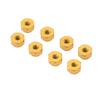 8 buc Piuliță de blocare din aliaj de aluminiu cu inserție de nailon M2 Piuliță de blocare hexagonală pentru modele RC Axial Scx24 124 Aur