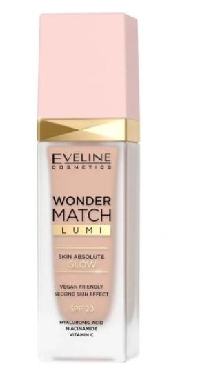 Eveline Wonder Match Lumi Liquid Foundation, Natural Neutral, 30ml