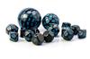RPG Dice Black-blue Set 15 Dice Dice
