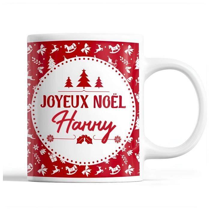Mug - Noël Harry - Ceramic - Front/Back Print - 325 Ml - Red