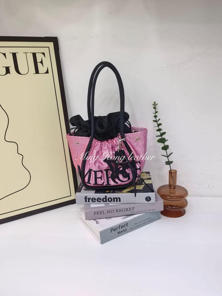 Bolso Tote Mini MERGE 2025 para Mujer: Bolso de Mano Nuevo y Bolso de Hombro Cruzado - Diseño Simple y a la Moda