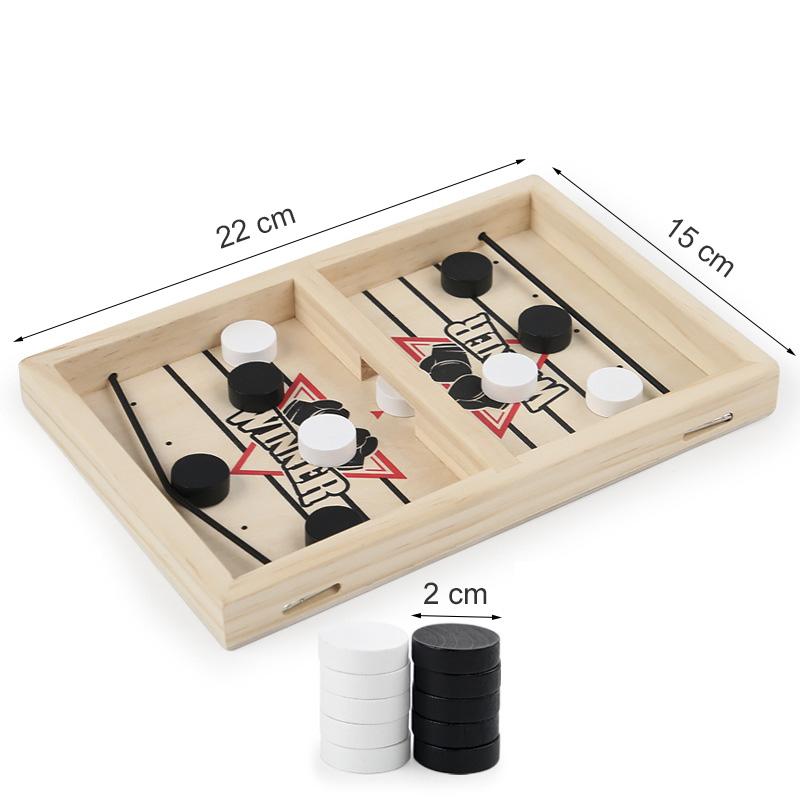

Two Players Against Wooden Billiard Board Game Fun Family Parent-Child Interactive Catapult Competitive Educational Set Toys светло-зеленый