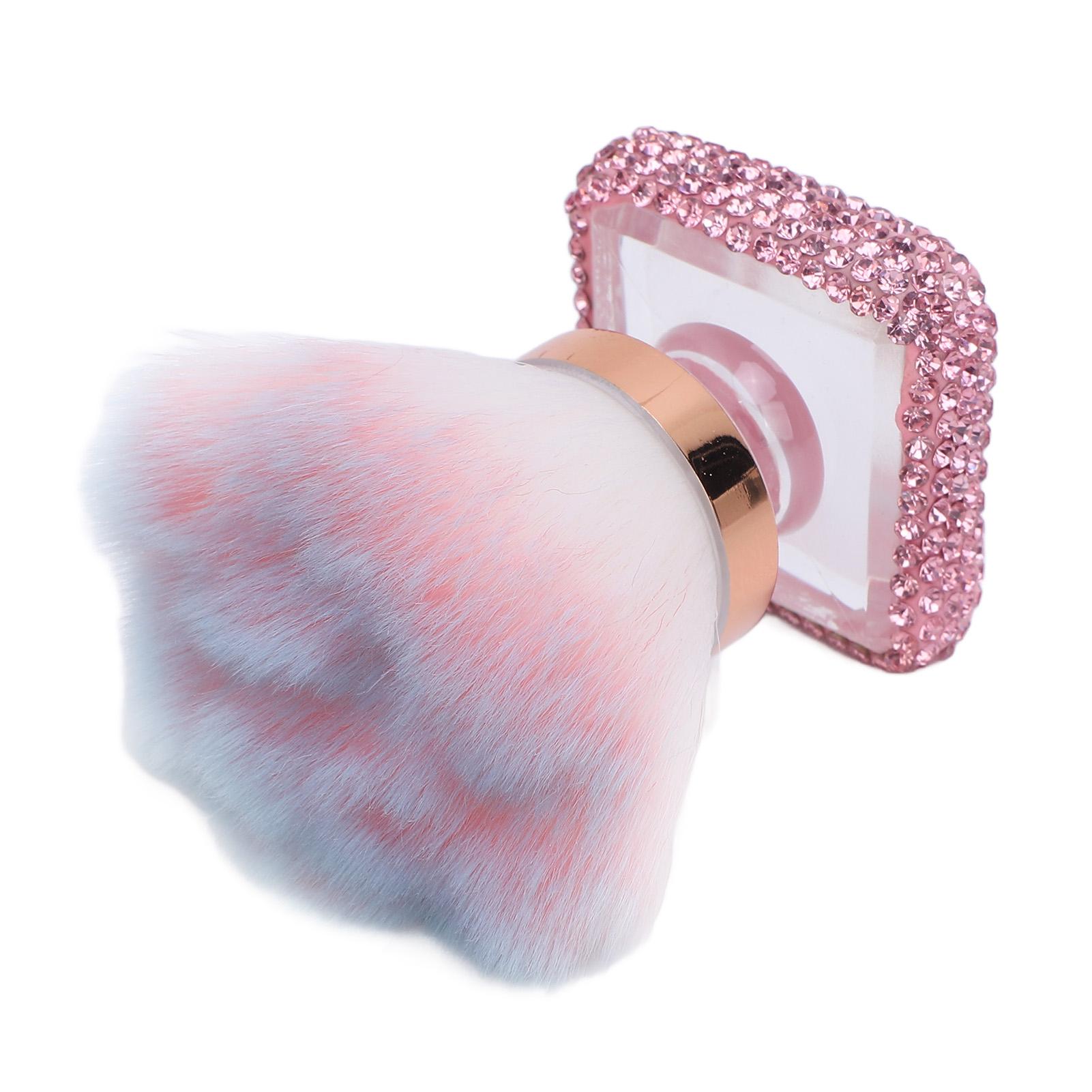 

Nail Dust Brush Nail Art Dust Powder Remover Brush Fluffy Soft Nail Art Dust Cleaner Brush for Makeup Pink