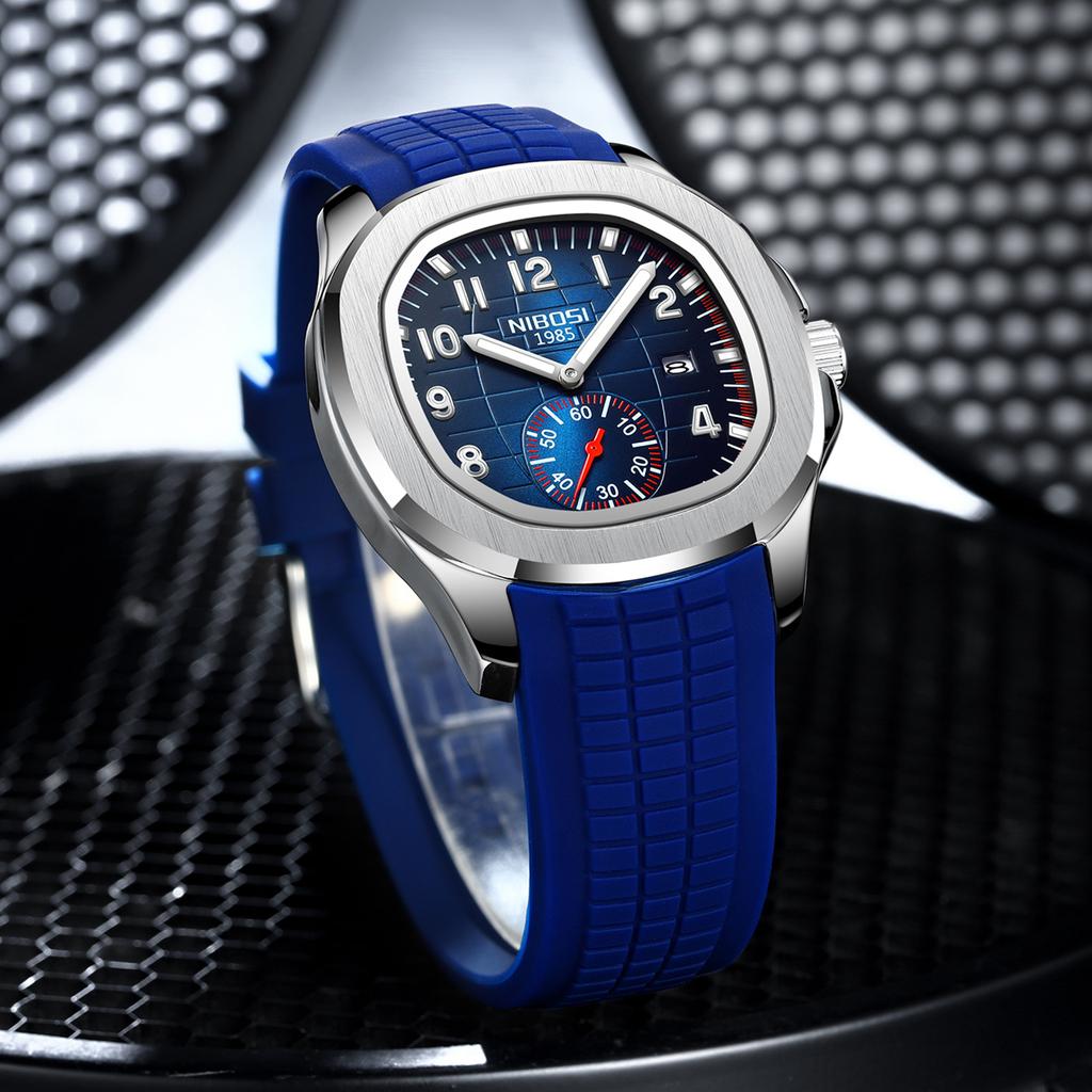 Luxury Men Watch Business Waterproof Male Clock Luminous Date Stainless Steel Square Quartz Man Watches