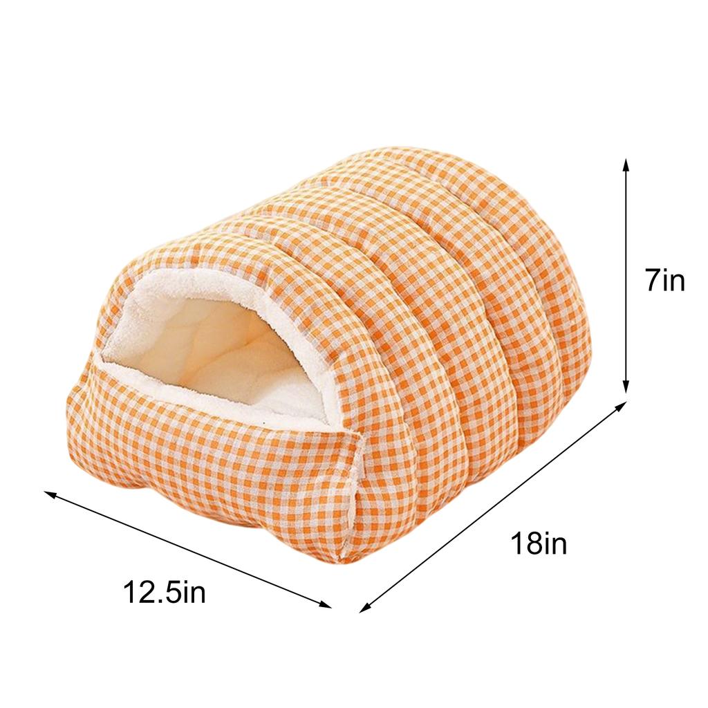 Foldable Pet Sleeping Bed for Cats And Dogs Thickened Semi-Enclosed Soft Indoor Design Warm for Autumn And Winter