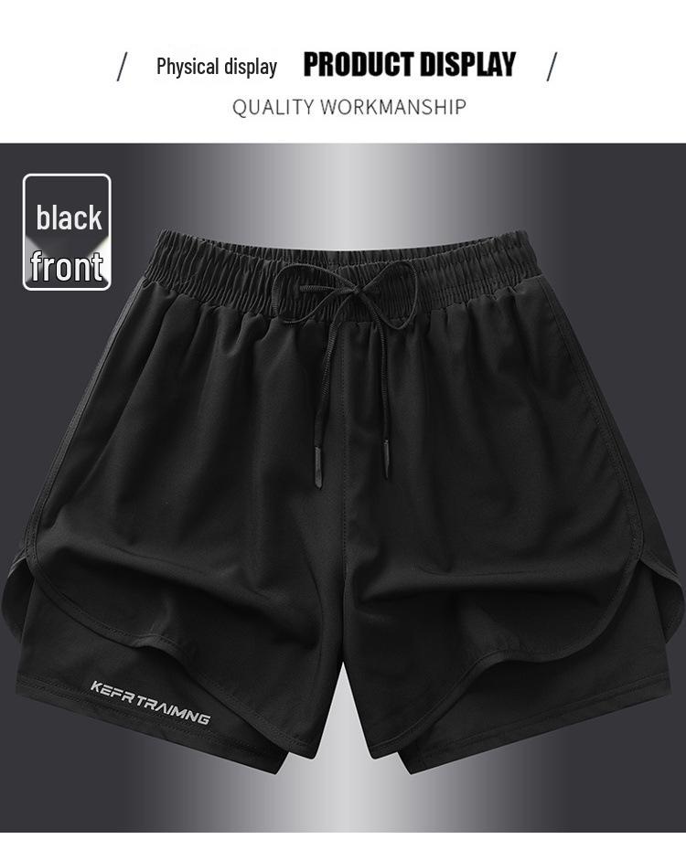 Unisex Quick-Dry Breathable Mesh Running Shorts 2XL