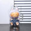 (No Doll)LABUBU Doll Transparent Protective Case, First-generation Labubu, Second-generation Party Backpack Pendant Storage Display Box