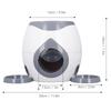 Dog Ball Feeding Toys Dog Tennis Ball Feeding Machine With 2 Tennis For Dog Training
