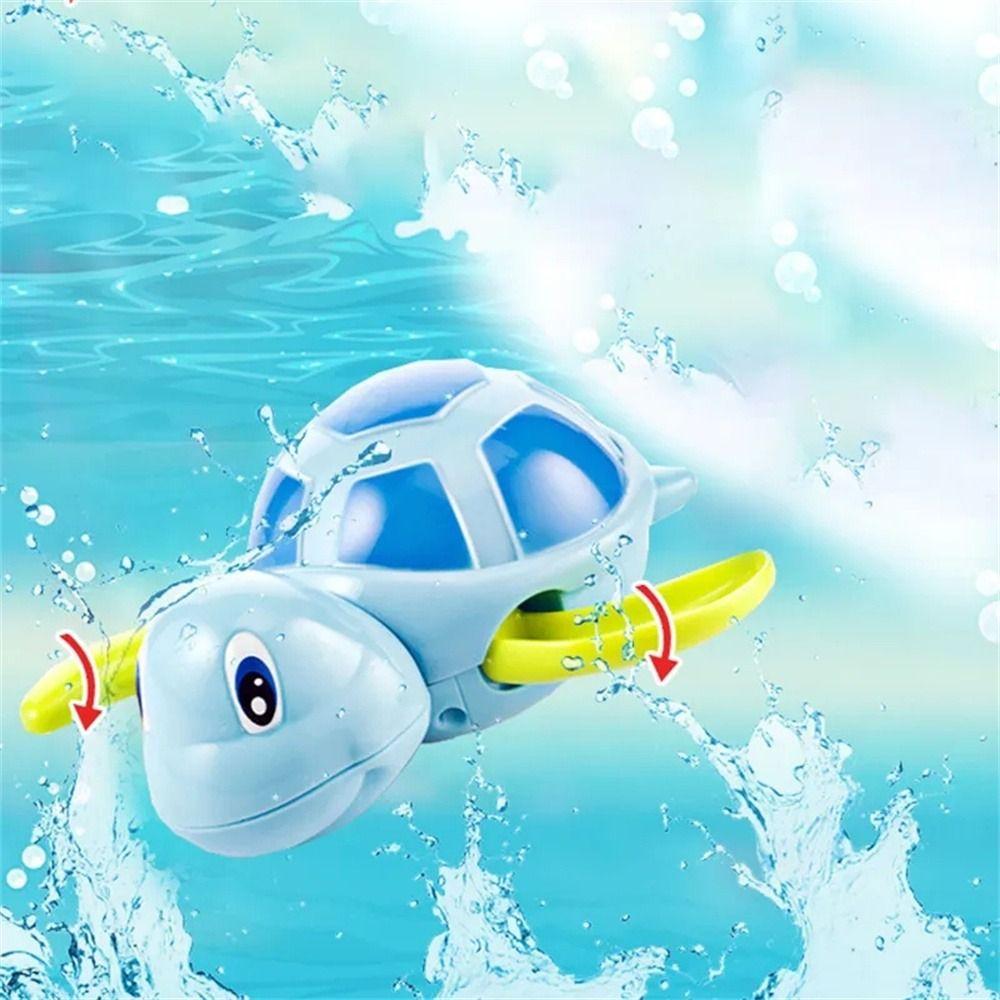 Cute Cartoon Tortoise Water Toy Clockwork Baby Bath Toys Wind Up Animal Tortoise Toddlers Infant