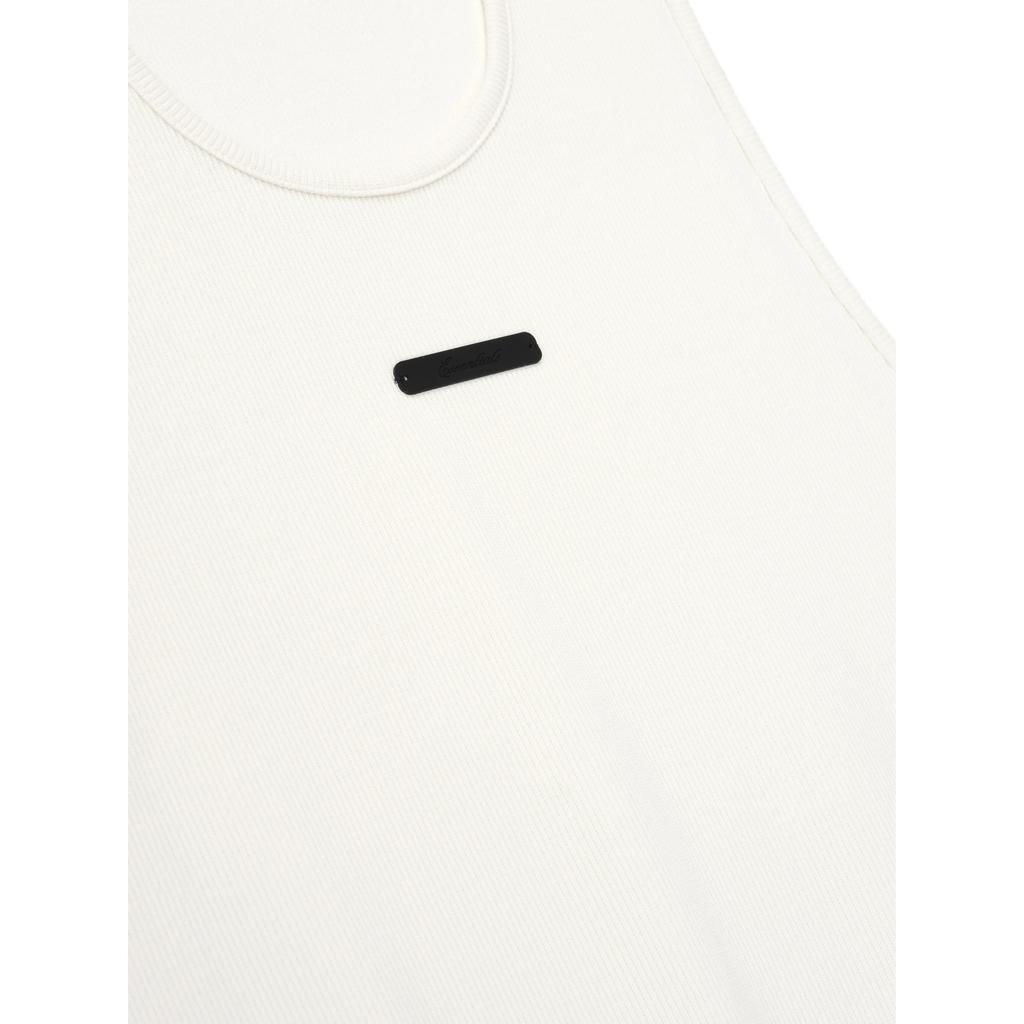 Fear of God Essentials Rib Tank Ivory Unisex Tops White 125SP264252F
