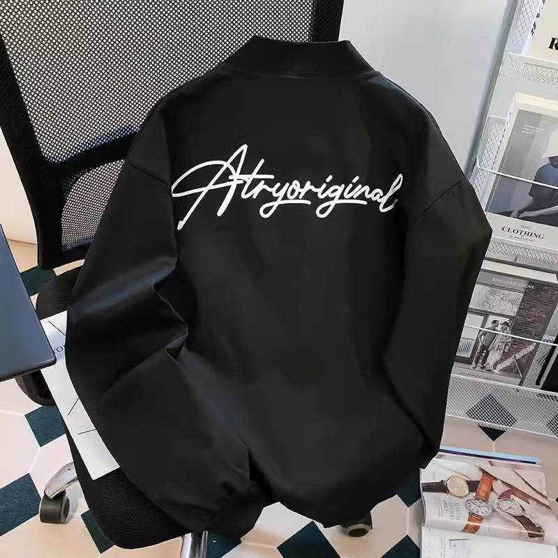 Men's Oversized High Street Baseball Bomber Jacket - Spring/Autumn Trend