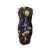 Women's Sleeveless Round Neck Print Elegant Tight Knee-length Dress