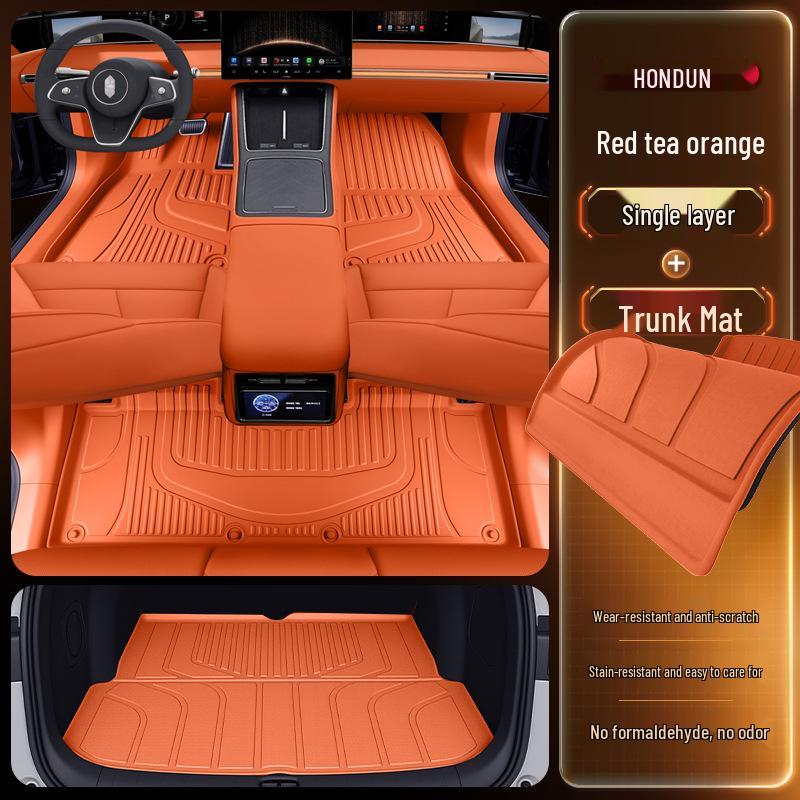 2026 Hongqi S9 TPE Floor Mats: Full Set Interior Carpet for Five Seats