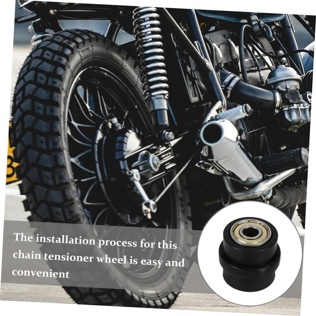 GRIRIW Motorrad Kettenspanner 8mm Kettenspanner Führungsrolle Rollenrad Rollenrad Kettenspanner Motorrad