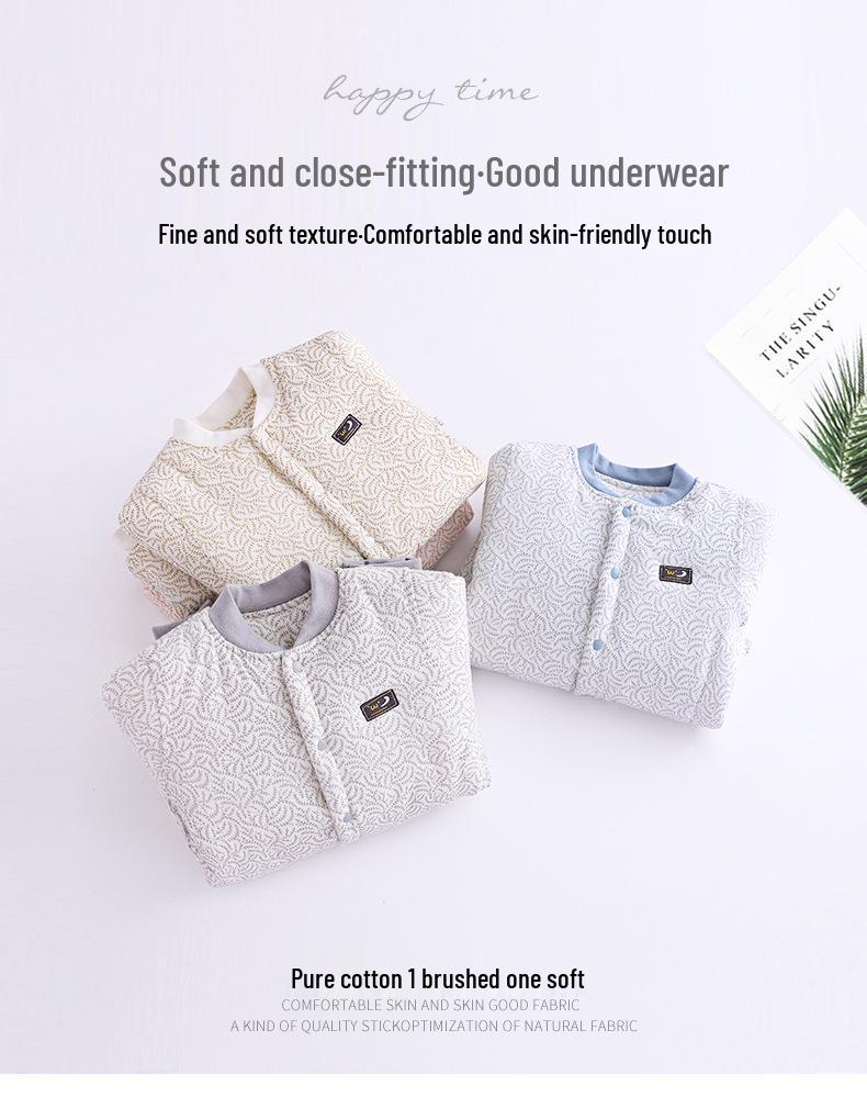 Herbst/Winter Gesteppter Baumwoll Baby Strampler - Warmes Neugeborenen Ausgeh-Outfit