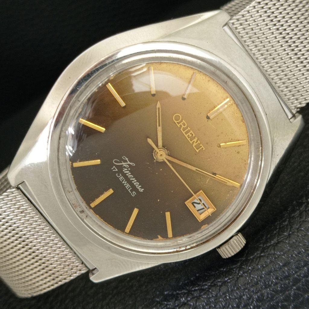 

ORIENT FINENESS РУЧНОЙ ЗАВОД ВИНТАЖНЫЕ ЯПОНСКИЕ МУЖСКИЕ ЧАСЫ С ОРИГИНАЛЬНЫМ ЦИФЕРБЛАТОМ a706287-1
