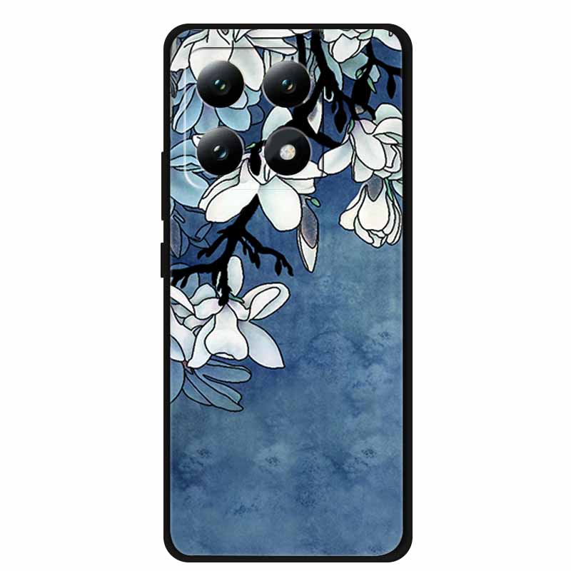 3D Flowers Case For Xiaomi 17 pro max Coque Relief Embossed Blossoms Funda Silicone Soft Back Phone Cover For Xiaomi17 TPU Para