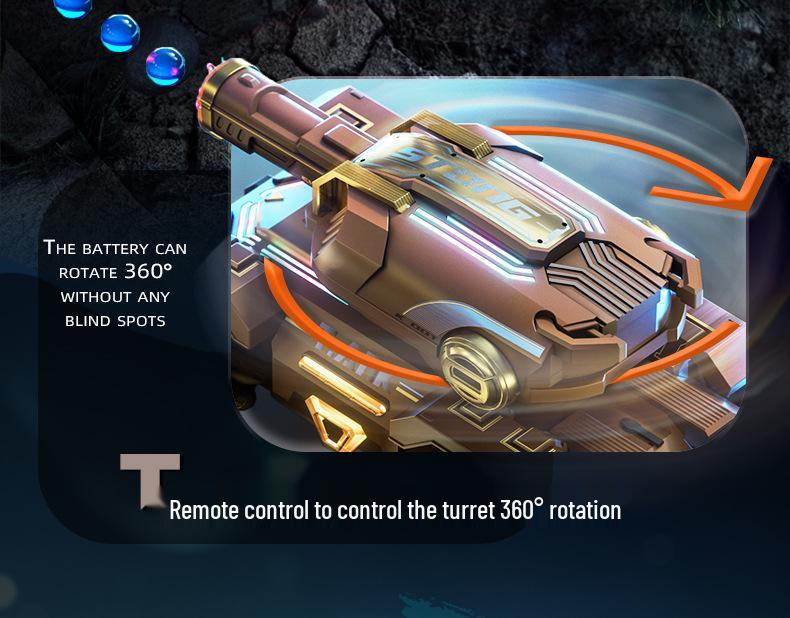 Gesture-Controlled Remote Tank with Water Bomb Launcher & Drift Spray