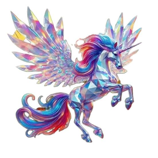 Yousheng Pferdeornament Acryl 2D Flach Realistisches Pferd Hängeanhänger mit Lanyard Weihnachtsbaum Feiertag Heimdekoration