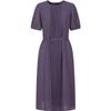 Annakou Women's Elegant Pleated Chiffon Commuter Dress