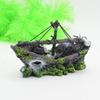 Resin Aquarium Landscape Decoration DIY Wreck Ship Ornament  Background Decor