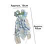 Long Ribbon Bow Hair Clip Bell Orchid Hair Barrettes New Sweet Headband  For Girls