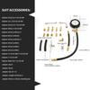 20Pcs Professional Vehicle Fuel Injection Pressure Gauge Meter Manometer Engine Oil Pressure Tester Gauge Diagnostic Test Kit