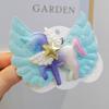 Clip para el pelo de unicornio con alas de ángel Accesorios para el pelo para niños Clip para el pelo de unicornio Clip lateral Clip para la parte posterior de la cabeza