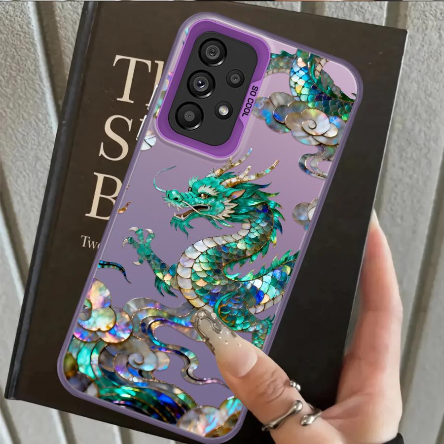 Phone Cover Case for Samsung Galaxy A31 A12 A13 A14 A35 A17 A20s A24 A25 A21s A23 A26 A15 A16 A34 Creative Tiger Dragon