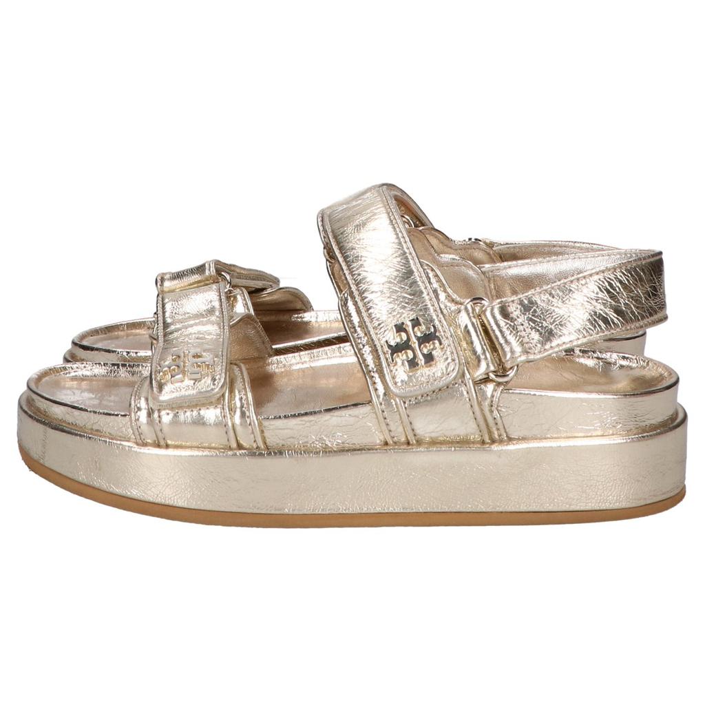 Tory Burch 158952 Kira Sport Sandals shoes 7 1/2 Spark GoldUsed