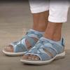 1 Paar bequeme Damensandalen Low Top Bequeme Sommer-Freizeit-Strandurlaub-Sandalen
