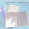 A4 Morandi Color Multi-Layer Transparent Test Paper Folder - Large Capacity for Students