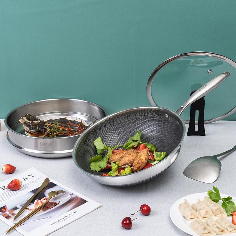 DeBao DEP-DS260 316L Stainless Steel Multi-Layer Wok