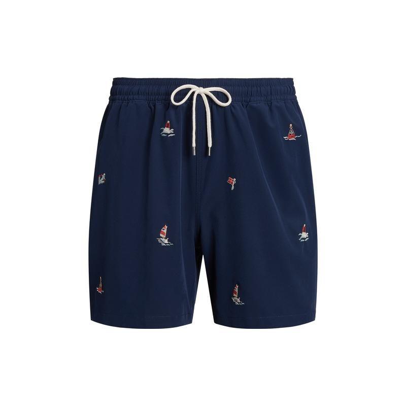 

Polo Ralph Lauren SS23 Шорты мужские повседневные прямые средней посадки с вышивкой узором Синие MNPOSWM17620278-999 M