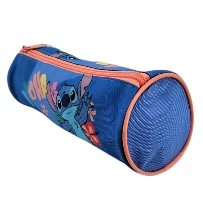 Trousse Scolaire - Disney - Stitch - Rose - 20 X 5,5 X 5,5 Cm - Licence Officielle