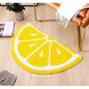 Rainbow/Lemon Rug Carpet Water Absorption Non-Slip Bedroom Bathroom Door Mat (Lemon S)