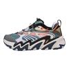 Li Ning X Claw Cushioning Slip Resistant Low top Casual Shoes Women's Brown Green Orange AGLQ014-4