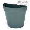 Flower Pot Simple Elegant Semicircle Wall-mounted Garden Plant Succulent Pot Gardening Supplies