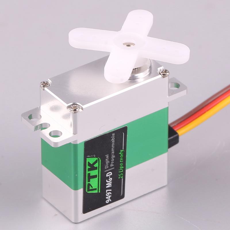 1 Set Ptk 9497 Mg-D Micro Digital Servo Servos Metal Steering Gear Coreless Motor Rc Cars Airplane Fixed Wing Helicopter Parts