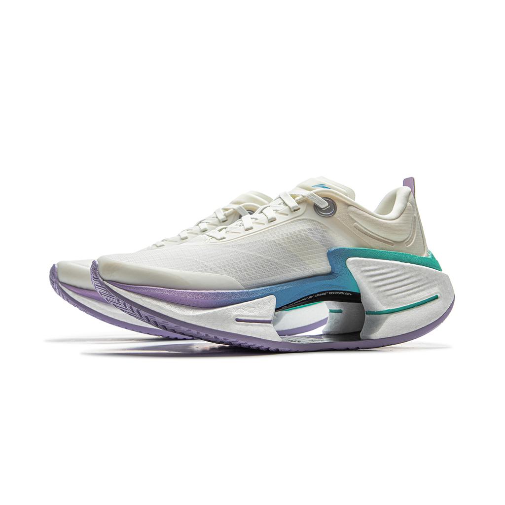 Li Ning Absolute Shadow 3 Essential Technologia Cotton Candy Profesjonalne Buty Treningowe do Szybkości Buty do Biegania Damskie Trampki Białe Niebieskie Fioletowe ARRV002-11