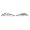 Pair Chrome Front Side Fender Trim Finisher 51117338569/570 For BMW F25 F26 X3