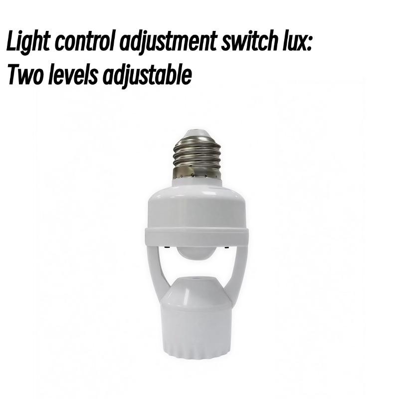 AC85-265V Lampada con Sensore di Movimento Base Portalampada E27 Interruttore Portalampada Adattatore Convertitore Sensore Corporeo Infrarossi a Induzione Umana