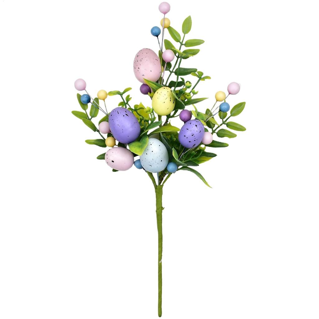 Artificial Easter Flowers Festive Spring Stem Decorations Artificial Easter Spray Vine for Party Floral Arrangement Vase Table