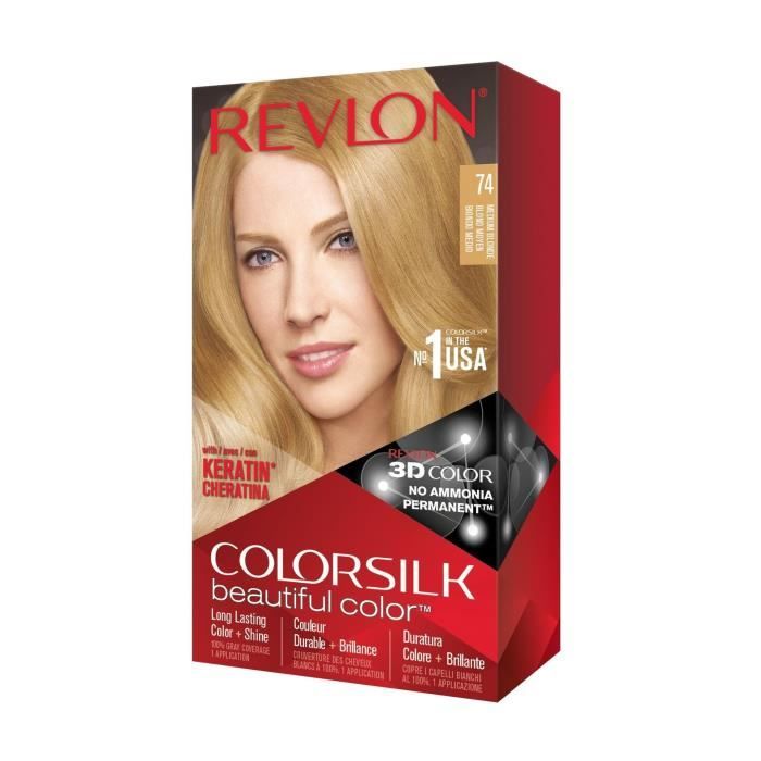 

Revlon Colorsilk Стійка фарба для волосся №74 Середній блонд світлий/коричневий